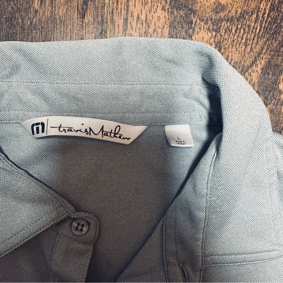 Travis Mathew Golf Polo Shirt Men’s Large Gray Short Sleeve - Picture 2 of 5